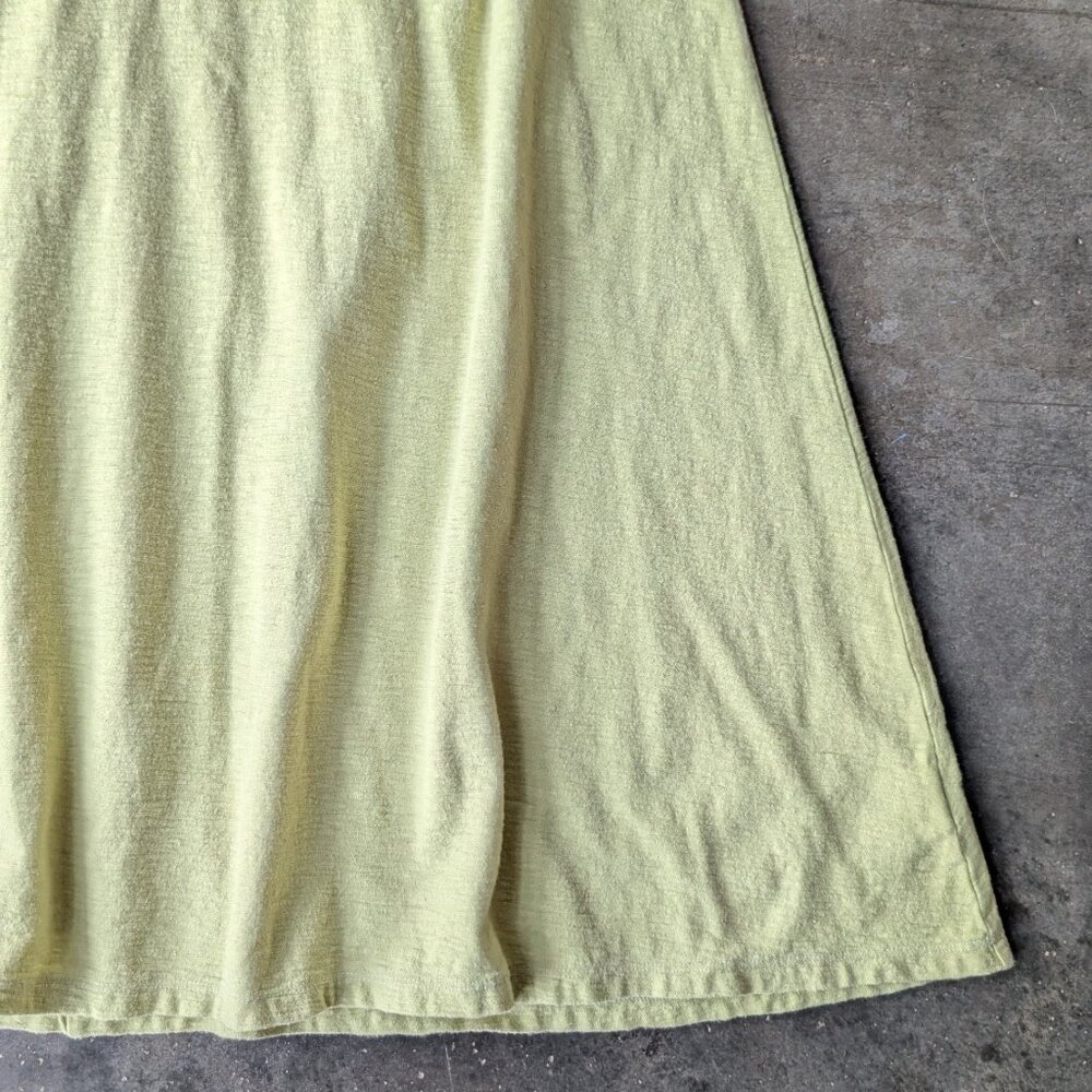 Vintage Cut Loose Pastel Green Linen Blend Sleeveless Mini Dress small - Picture 4 of 8